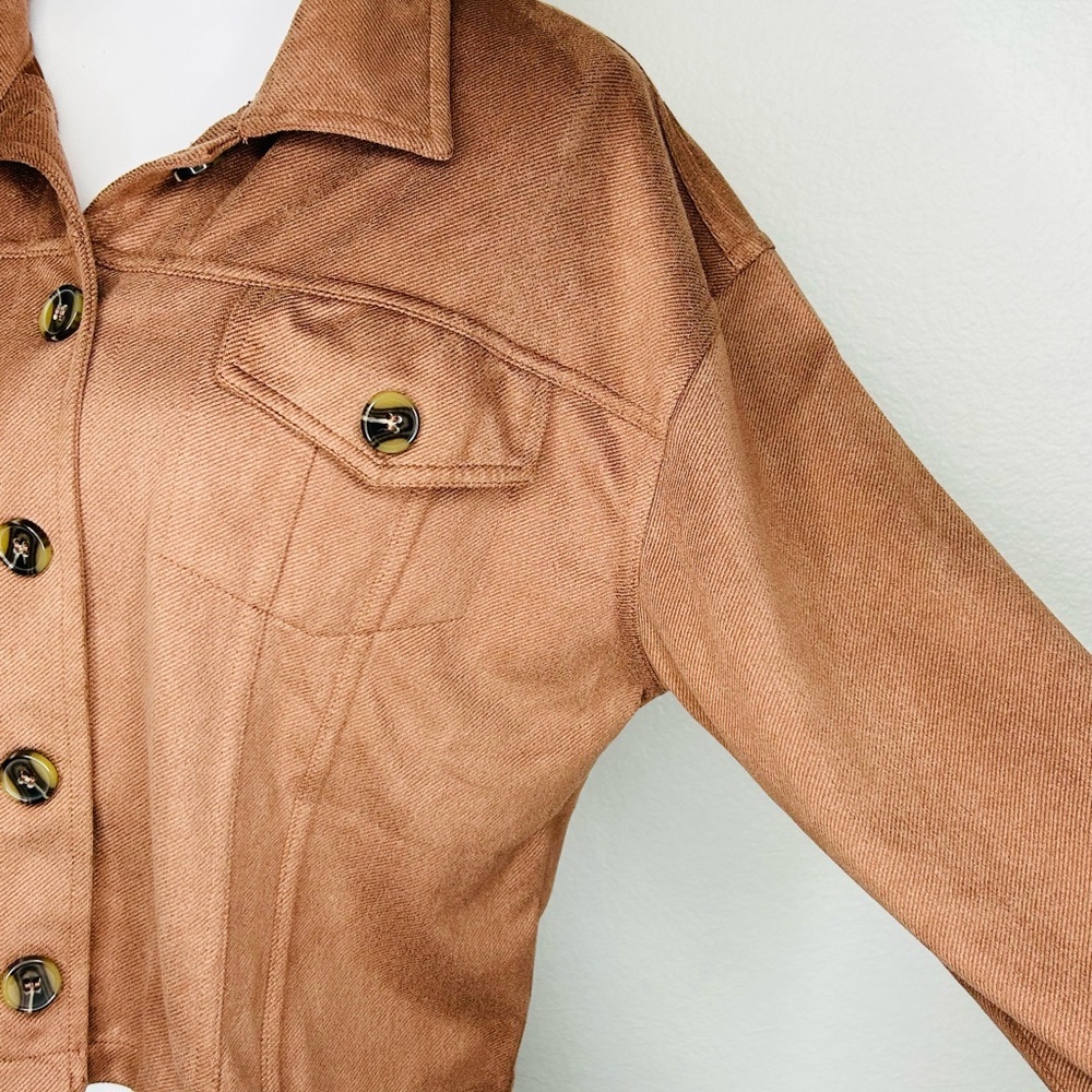 Knit Works Button Jacket Brown/Tan - Picture 4 of 9